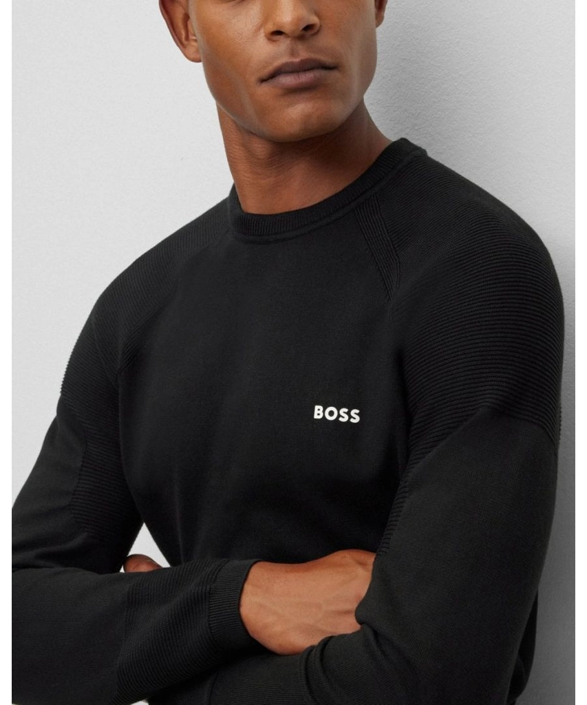 Hugo Boss Perform-X Mens Crew Neck Jumper - Black - Size Large